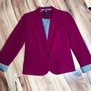 Worthington Black Blazer with Houndstooth Lining | Women’s Work Jacket